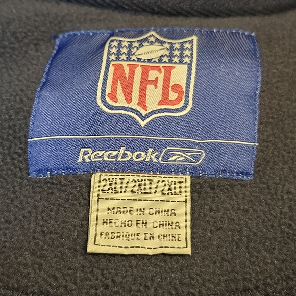 Denver Broncos Reebok Blue and Orange Zip Up Sweater - Picture 4 of 5